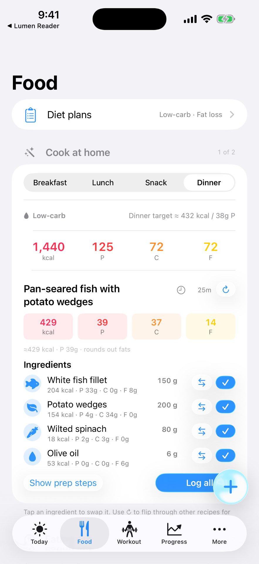Scan a meal